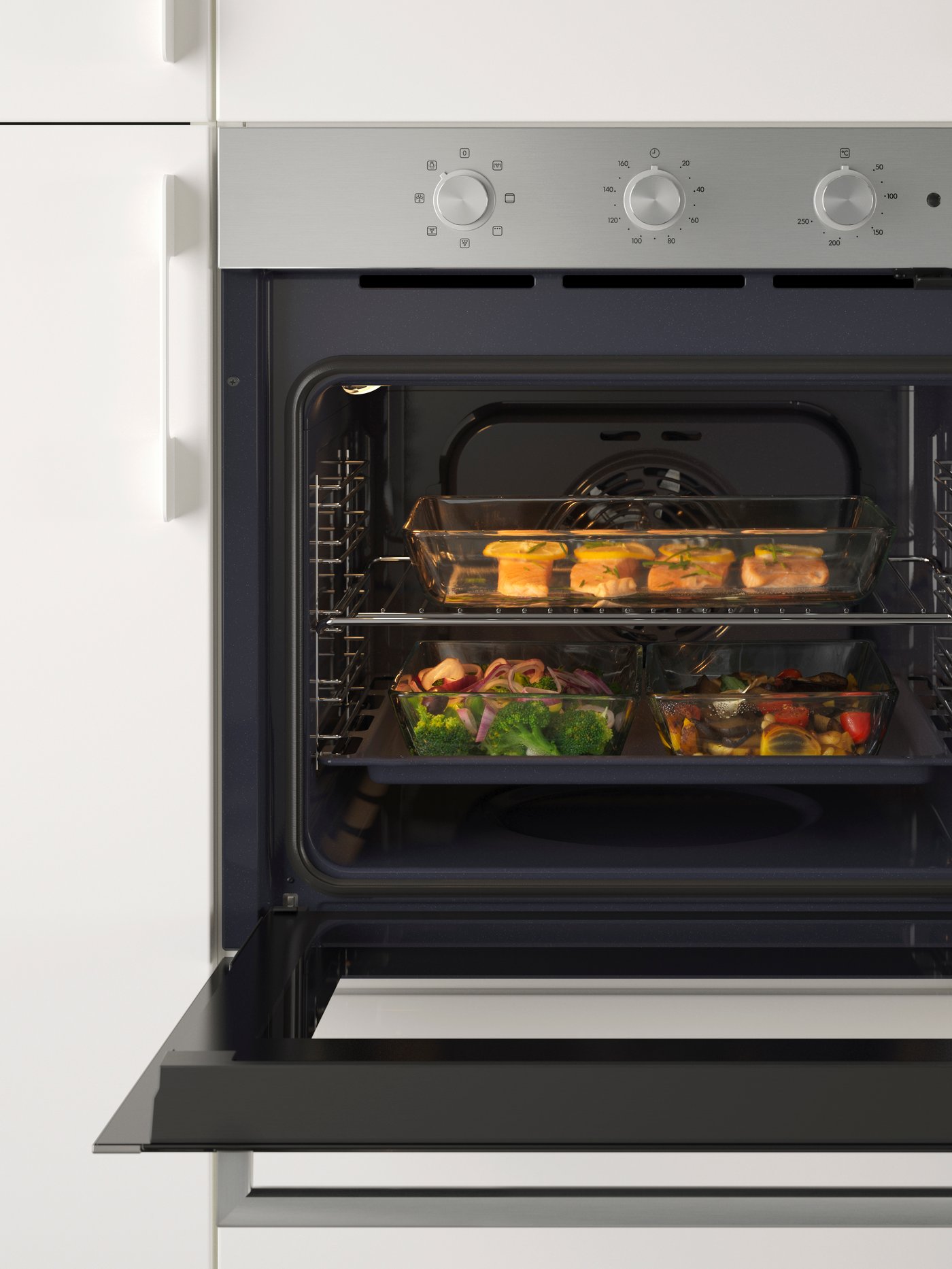 An IKEA 300 stainless steel MATÄLSKARE forced air oven