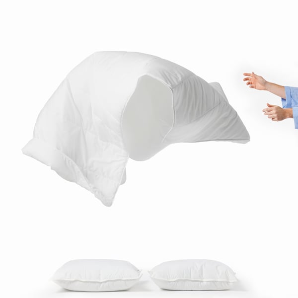 Une couette jettée en l'air