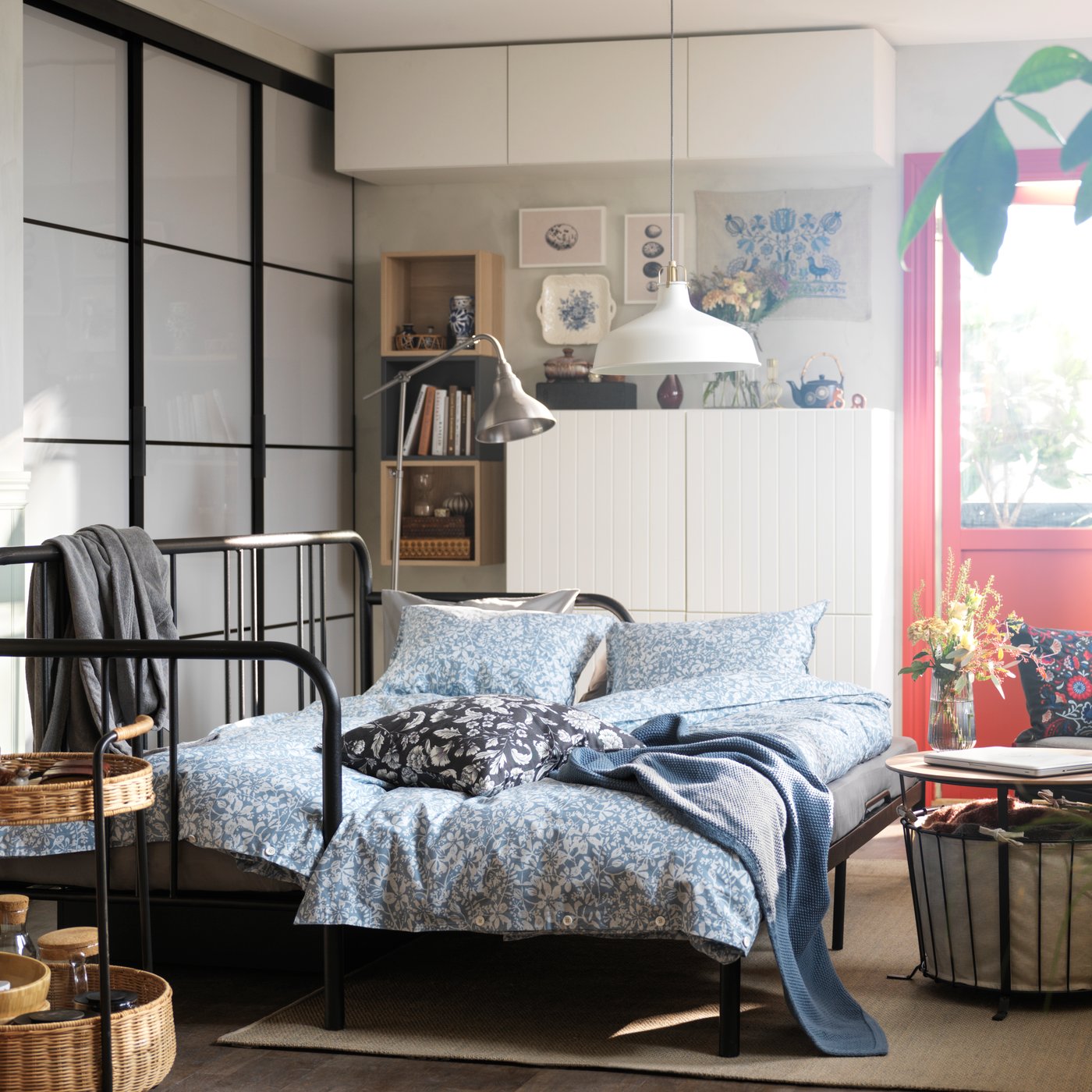 A pewter effect ANKARSPEL floor/reading lamp