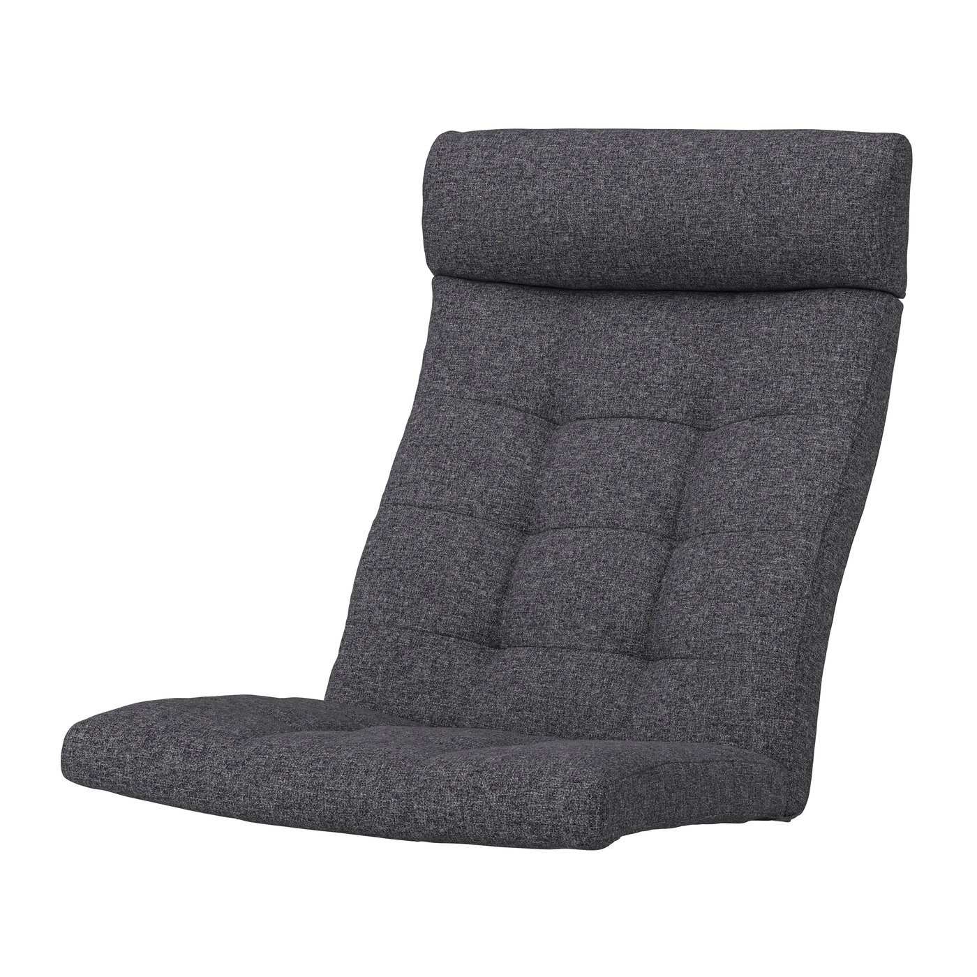 IKEA POÄNG fåtöljplymå, gunnared mörkgrå