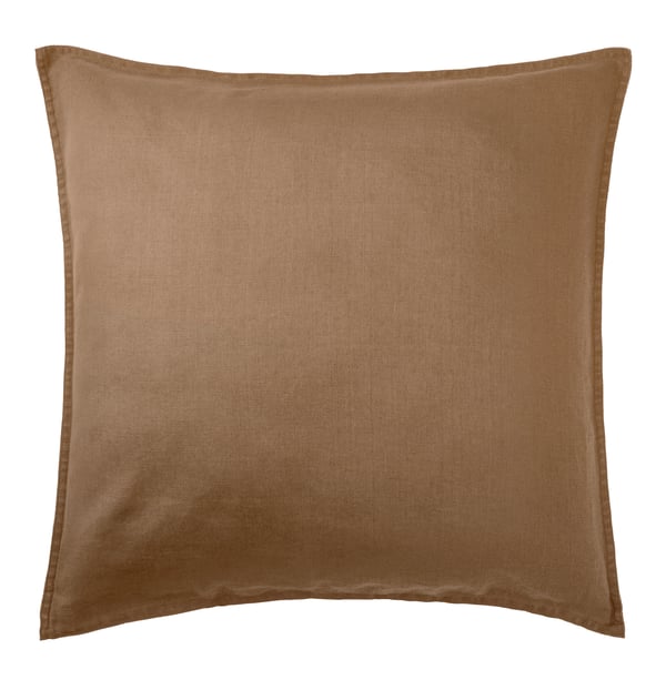 A dark beige DYTÅG cushion cover