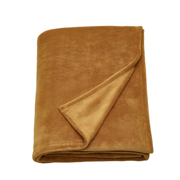 An yellow-brown TRATTVIVA bedspread