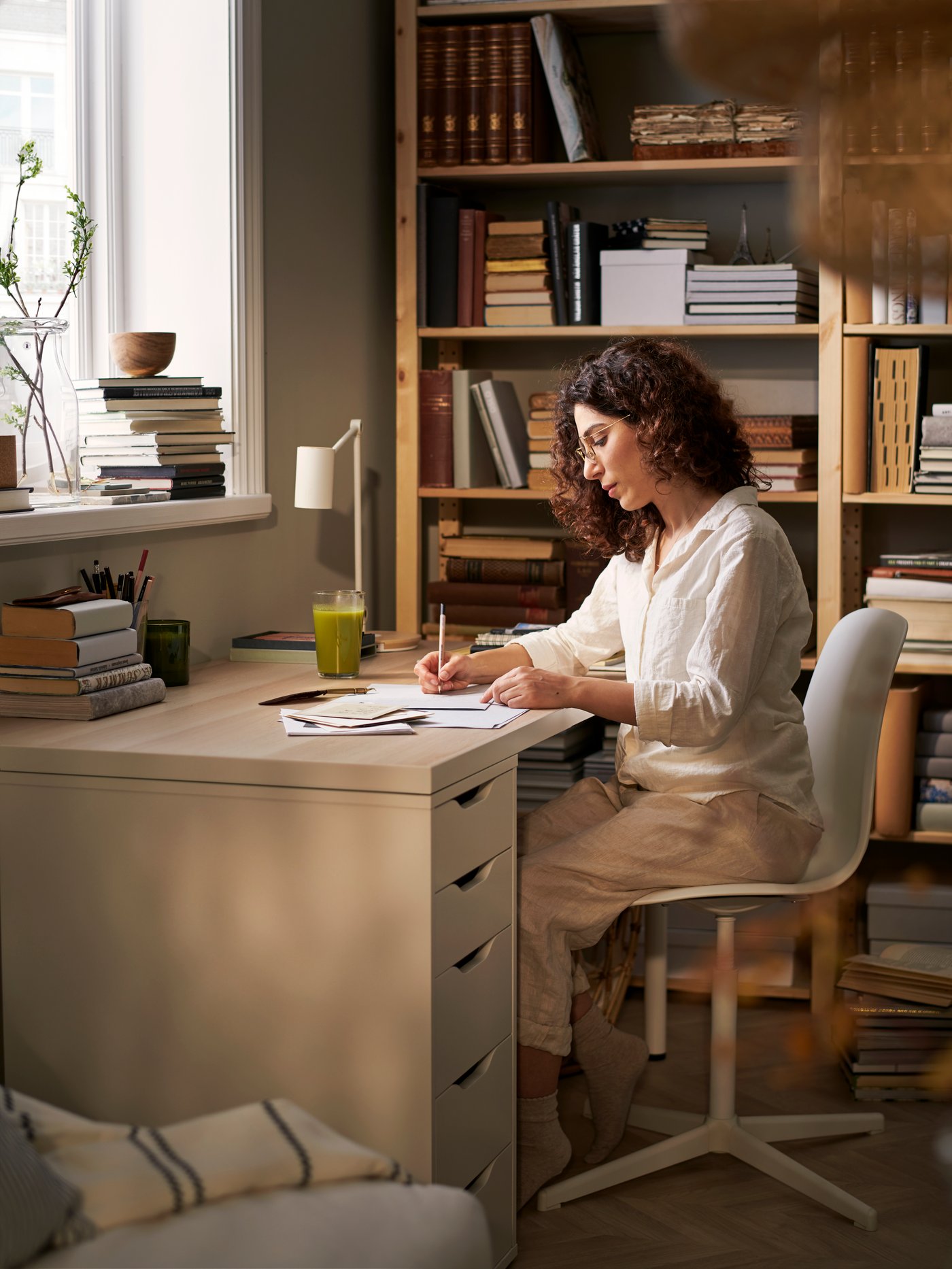 A white ALEX drawer unit