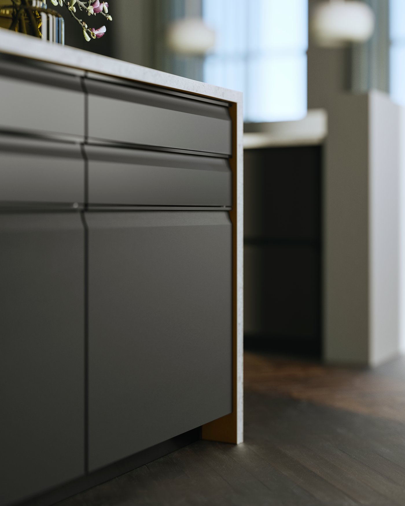 A matt anthracite UPPLÖV door