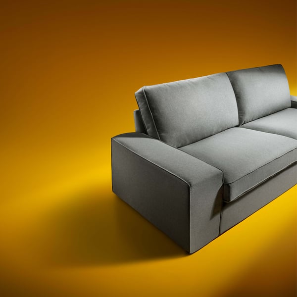 A Tibbleby beige/grey KIVIK 2-seat sofa