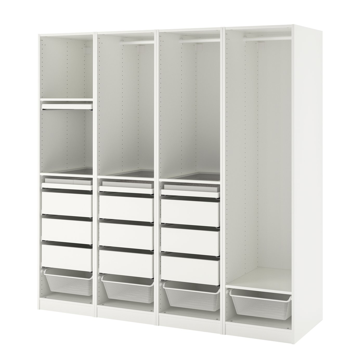 A white PAX wardrobe combination