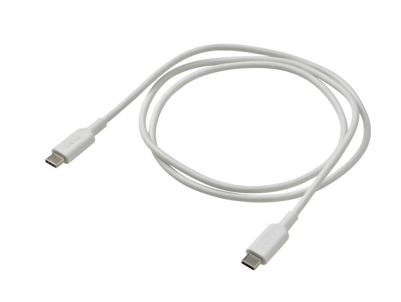 IKEA SITTBRUNN USB-C till USB-C, vit, 1.0 m