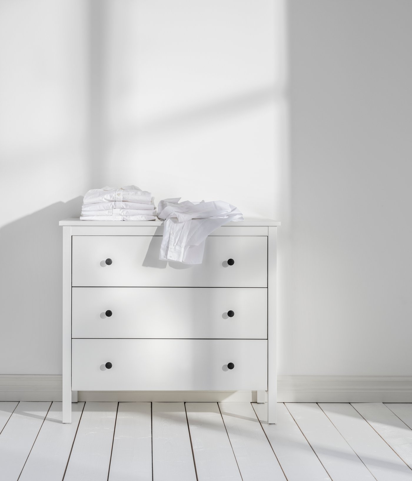 A white KOPPANG chest of 3 drawers
