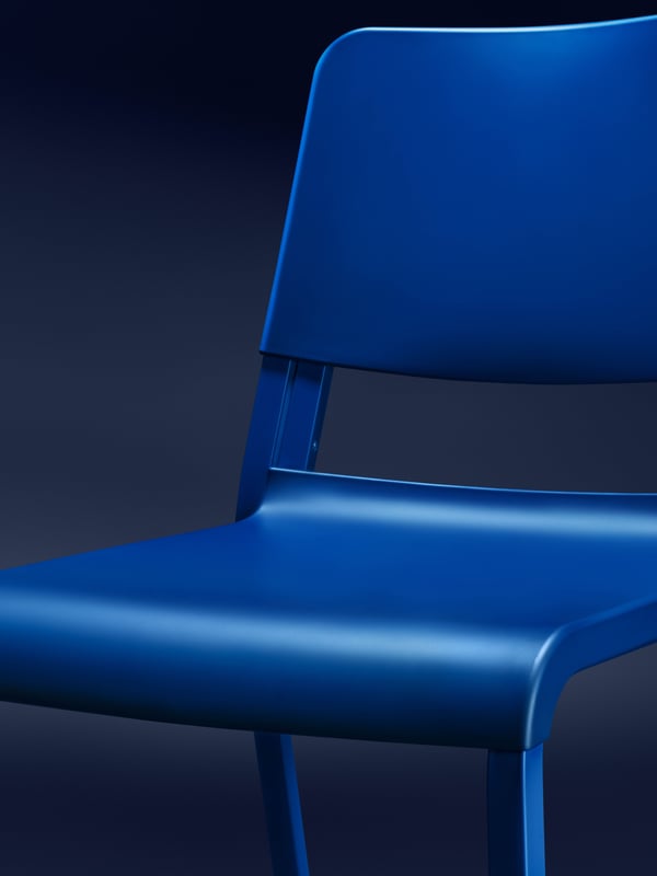 A blue TEODORES chair