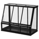 Option: ÅKERBÄR greenhouse, anthracite, metal & plastic, rectangular, modern design.