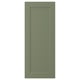 AXSTAD green cabinet door, rectangular, panel design, fiberboard core, melamine and plastic foil sides, traditional look.