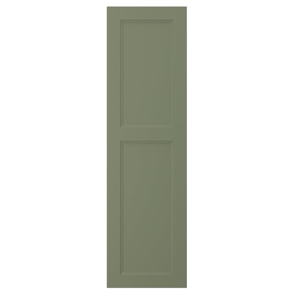 AXSTAD green cabinet door, matte finish, rectangular shape, inset panel design.