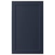 A blue AXSTAD kitchen cabinet door with a smooth surface and inset panel design.