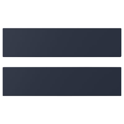 AXSTAD drawer fronts in blue, rectangle with smooth matte surface.