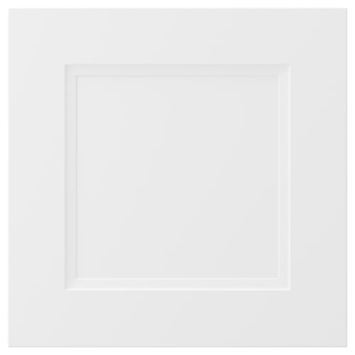 AXSTAD white kitchen drawer, matte finish, fiberboard, melamine back, plastic front.
