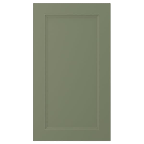 AXSTAD green cabinet door, simple rectangular design with inset panel.