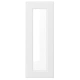 AXSTAD, white cabinet door, square shape with inset panel, matte surface, recycled plastic and fiberboard.