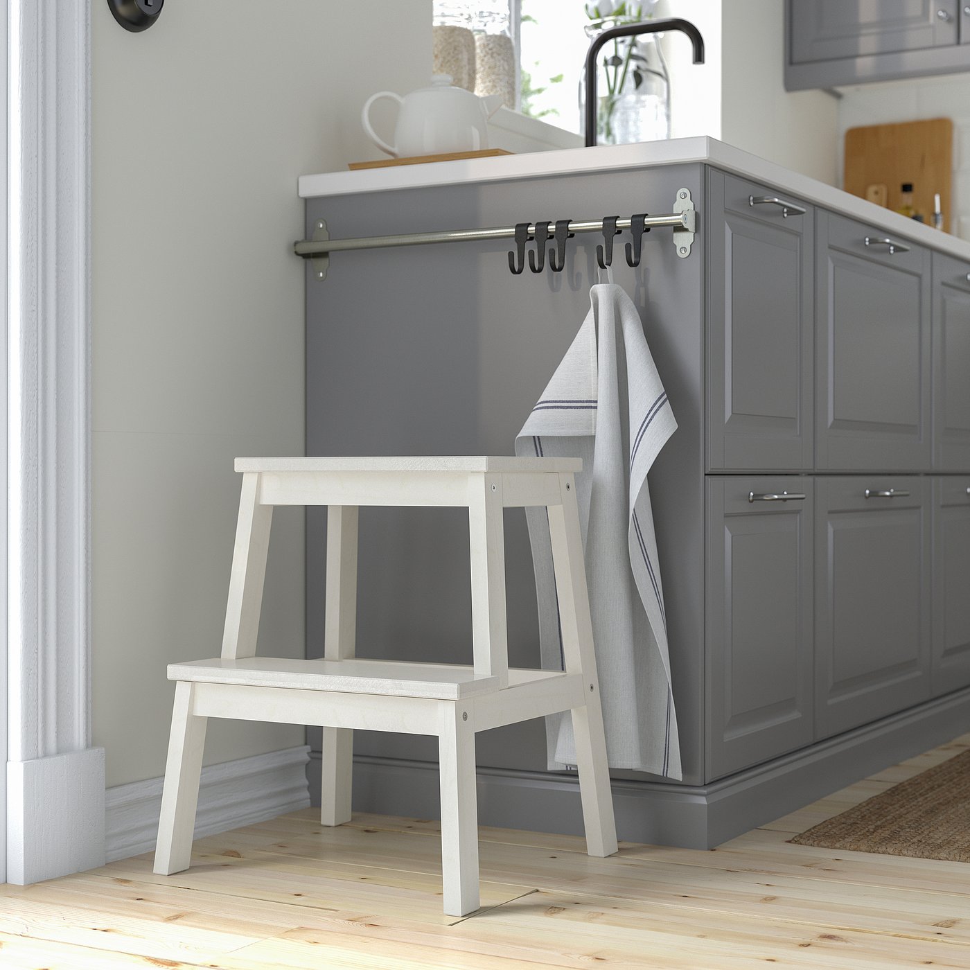 BEKVÄM step stool, white, 50 cm - IKEA Finland