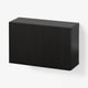 BESTÅ Wall-mounted cabinet combination, black-brown/Lappviken black-brown, 60x22x38 cm