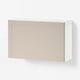 BESTÅ Wall-mounted cabinet combination, white/Lappviken light grey/beige, 60x22x38 cm
