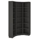 BILLY Bookcase combination/crnr solution, black-brown, 95/95x28x202 cm