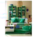 BILLY Bookcase, green, 160x30x202 cm