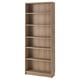 BILLY bookcase, light brown, 5 adjustable shelves.