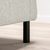 BJORLI Leg, black, 12.5 cm