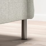 BJORLI Leg, stainless steel colour, 12.5 cm