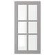 A grey BODBYN cabinet door with a classic, beveled panel design.