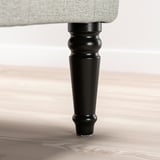 BRAÅSEN Leg, black, 20 cm
