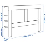 Illustration with measurements for the product: BRIMNES.