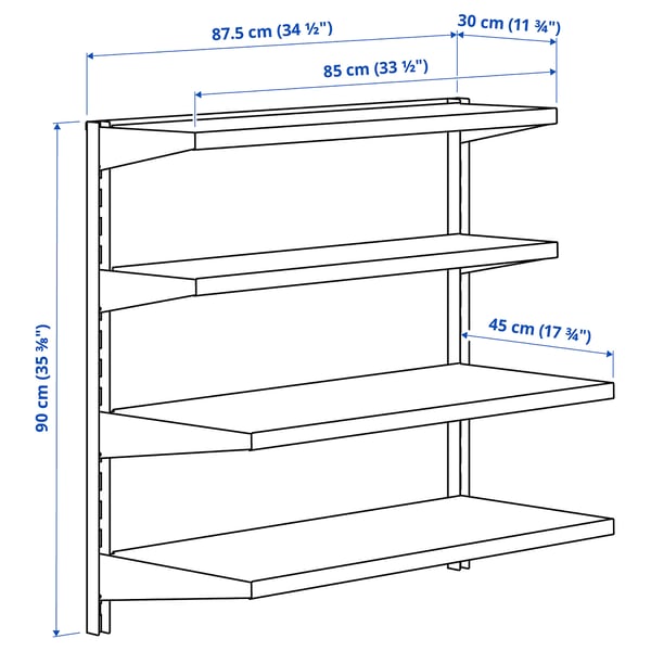 Illustration with measurements for the product: BROR.