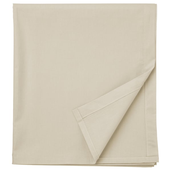 Beige DVALA napkins in a stack, made of 100% cotton, folded neatly, simple design.