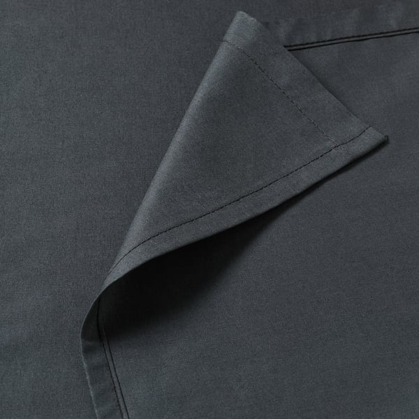 DVALA Flat sheet, black, 150x260 cm