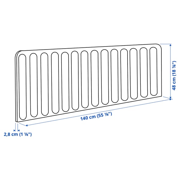 Illustration with measurements for the product: EILIF.