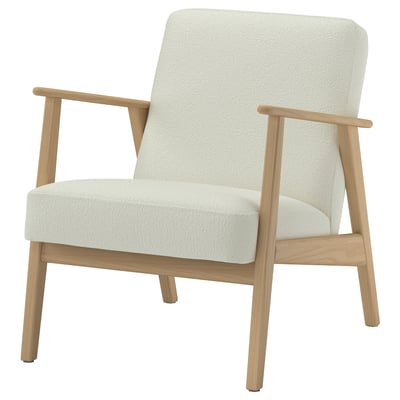 EKENÄSET Armchair, oak effect/Axvall off-white
