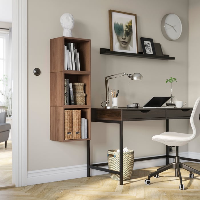 EKET Wallmounted combination walnut effect IKEA Finland