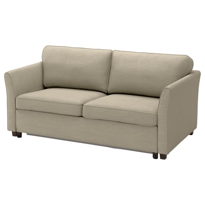 EKHOLMA 2-seat sofa-bed, Hemmesta grey-beige