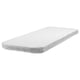 Option: ENGAVÅGEN mattress topper, white with felt and steel support, rectangular, simple design.