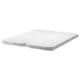 Option: ENGAVÅGEN mattress topper, white, felt and steel, rectangular, simple.