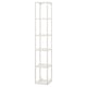 ENHET white shelf unit - 5 glass shelves, rectangular shape.