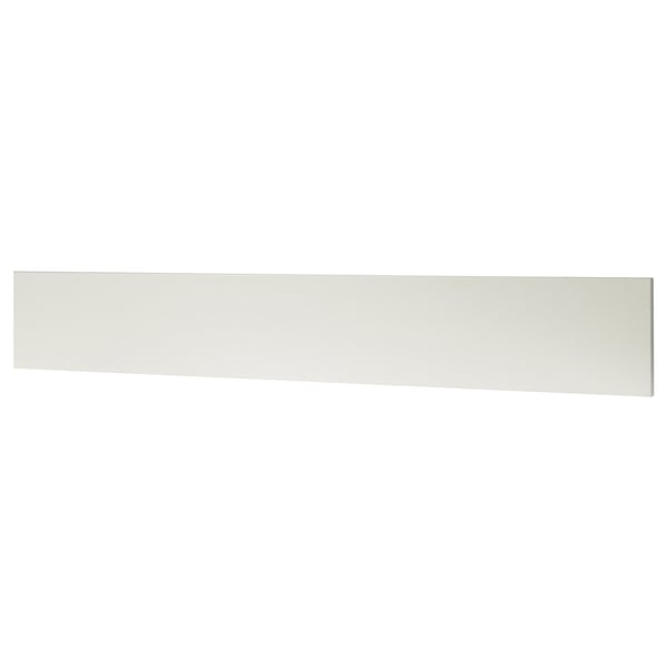 FAKTUM white rectangular furniture plinth, melamine finish.