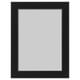 Black FISKBO photo frame. Simple, safe, rectangular design. Ideal for childrens rooms.