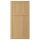 Option: A FORSBACKA wooden cabinet door in natural oak with a classic frame design.