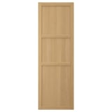 Forsbaka kitchen cabinet door, warm oak veneer, rectangular with beveled edges.