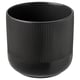 Option: Black ceramic planter