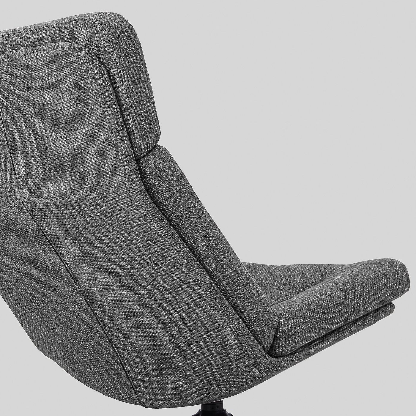 HAVBERG swivel armchair, Lejde grey/black - IKEA Finland