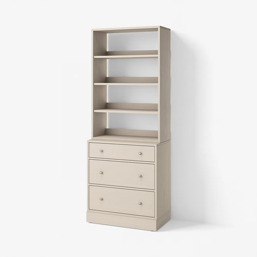 HAVSTA Storage combination, grey-beige, 81x47x212 cm
