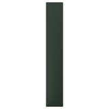 Dark green vertical rectangle panel, smooth surface, straight lines.